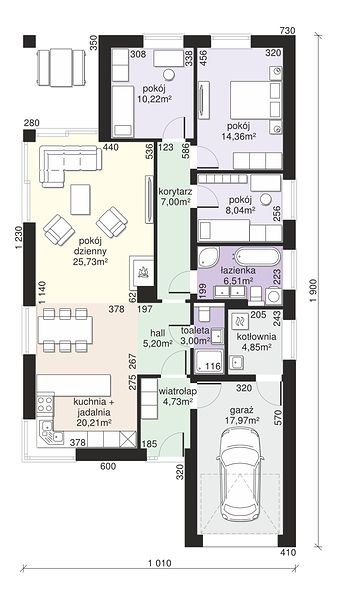 План 1 этажа дома IHG-2266-73 План 1 этажа дома IHG-2266-73