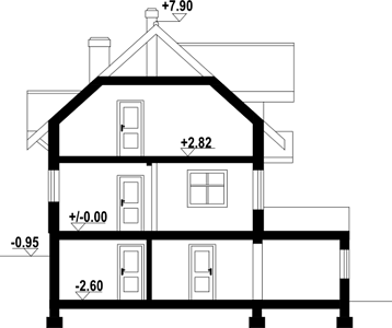 Фасад дома EIC-5431-87 Фасад дома EIC-5431-87