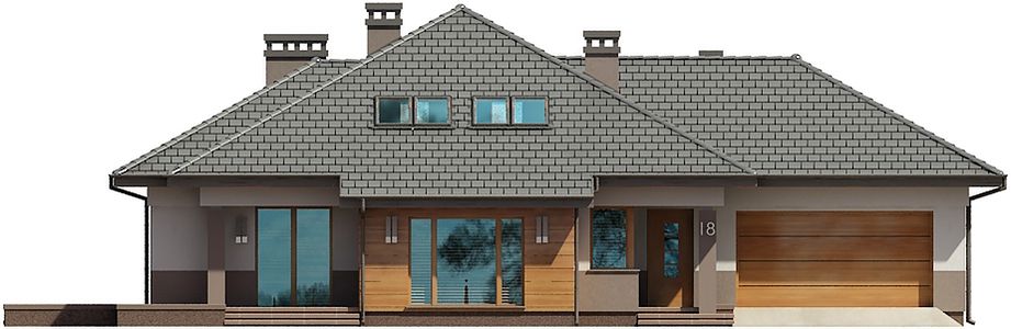 Фасад дома HAF-5245-37 Фасад дома HAF-5245-37