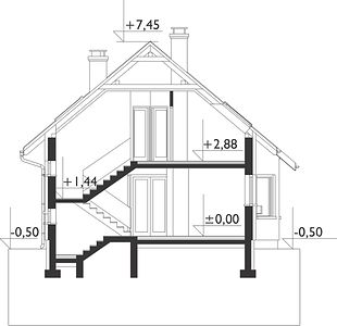 Фасад дома EAC-2826-58 Фасад дома EAC-2826-58