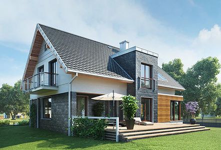 Фасад дома EBE-9326-46 Фасад дома EBE-9326-46