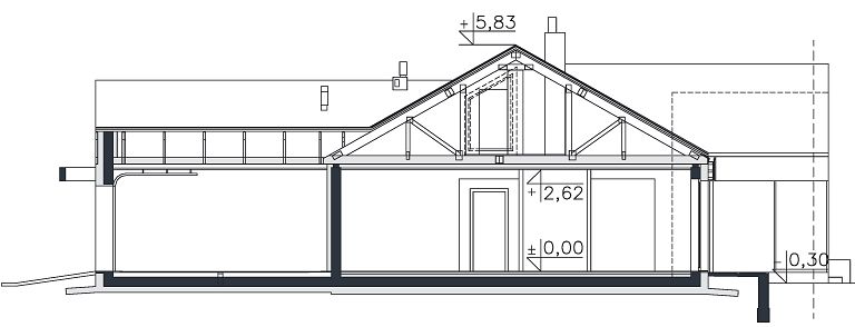 Фасад дома KIH-3339-65 Фасад дома KIH-3339-65
