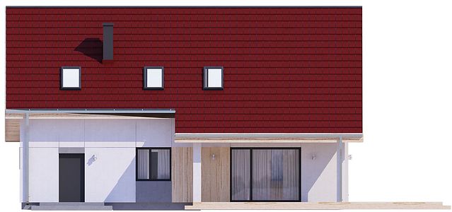 Фасад дома HEA-4578-84 Фасад дома HEA-4578-84